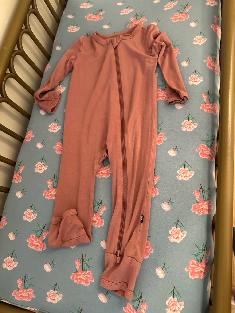 Kyte BABY Dusty Rose Zipper Footie